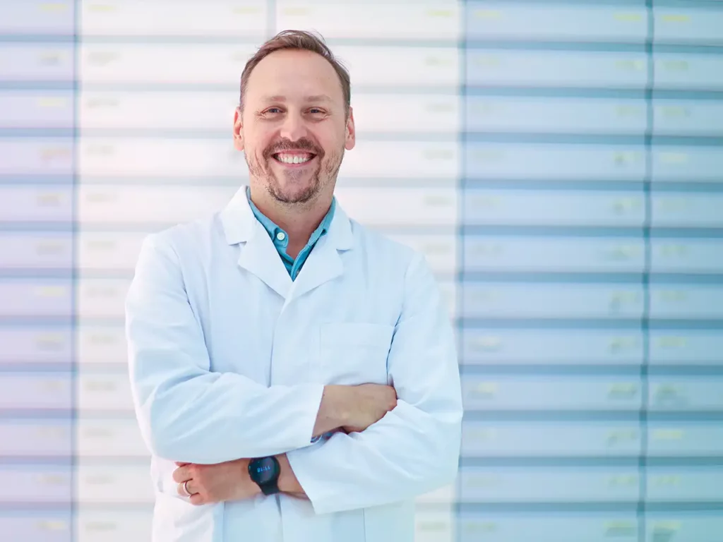 Portraitfoto im Geschäft
