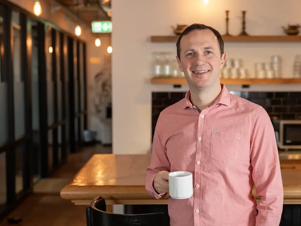 Business Portrait im Cafe